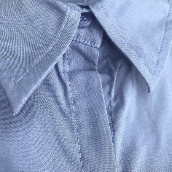 Rosa York Professional Attire Blue Button Down Top - Picture 2 of 7